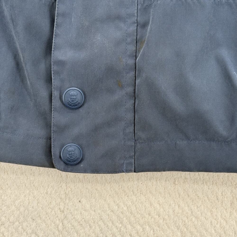 Vintage Nautica Men's Navy Blue Cotton Harrington Jacket Size Large Hooded 90's - Picture 9 of 9